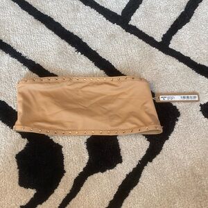 NWT! SKIMS Rhinestone Swim Bandeau Bikini Top